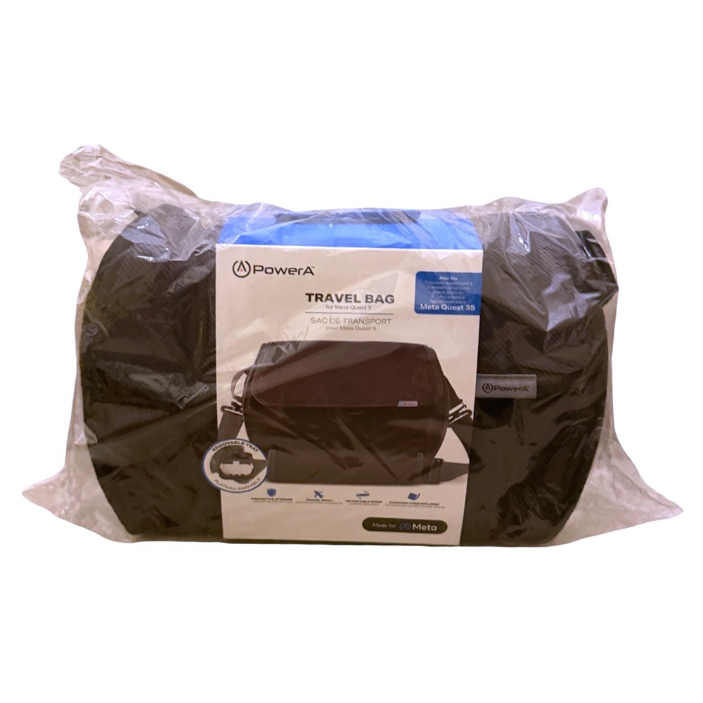 PowerA Travel Bag for Meta Quest 3 and 3S Black Protective VR Carrying Case NEW